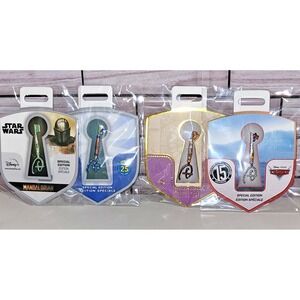 Disney's Special Edition Pin Lot of 4 Cars - Toy Story - Mandalorian - Hunchback